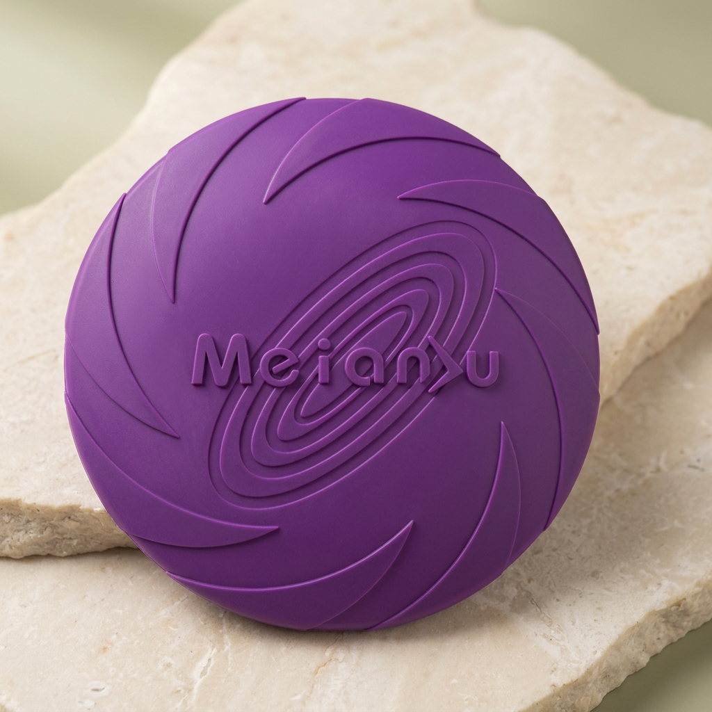 Purple dog flying disc