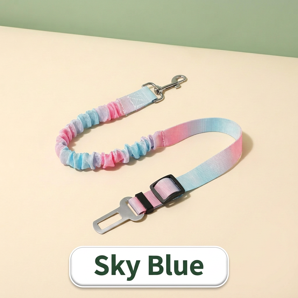 Adjustable Bungee Dog Car Seatbelt Tether