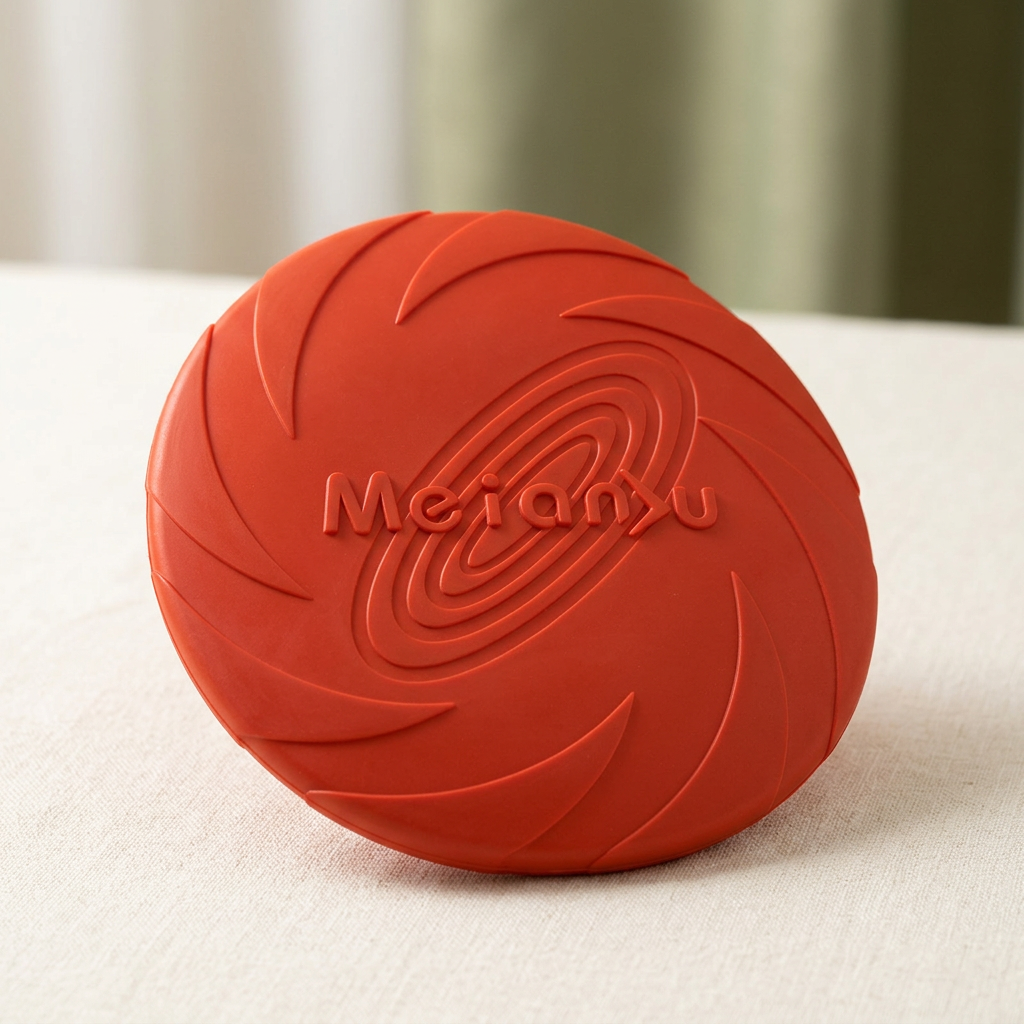 Red dog flying disc