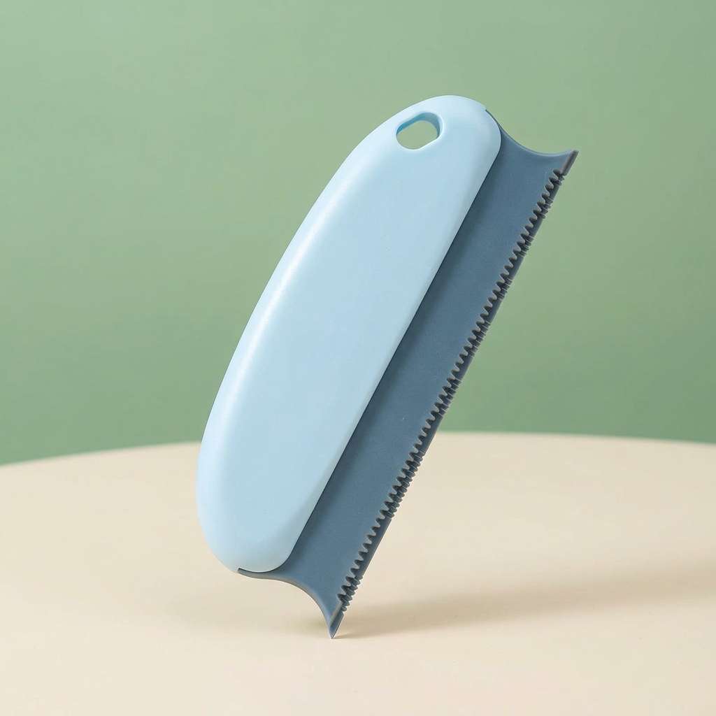 Light blue fabric pet hair remover color example