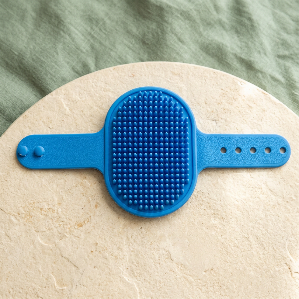 Unfolded adjustable brush strap