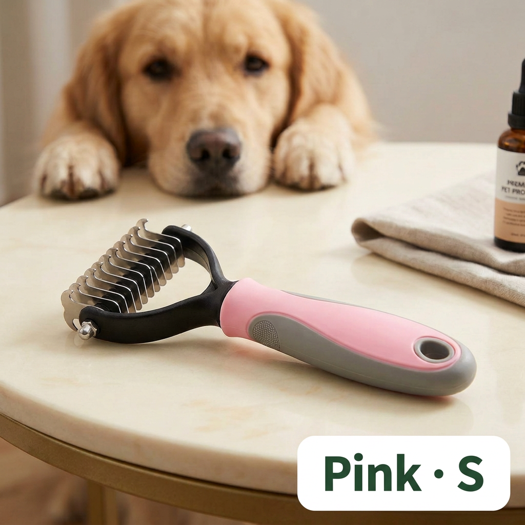 Double-Sided Dog Deshedding & Dematting Brush