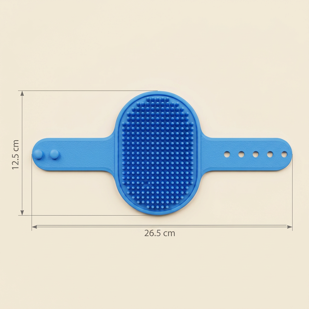Brush body and unfolded strap dimensions
