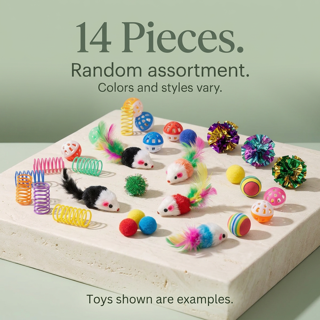Cat Toy Variety Pack | 14, 28 or 56 Pieces
