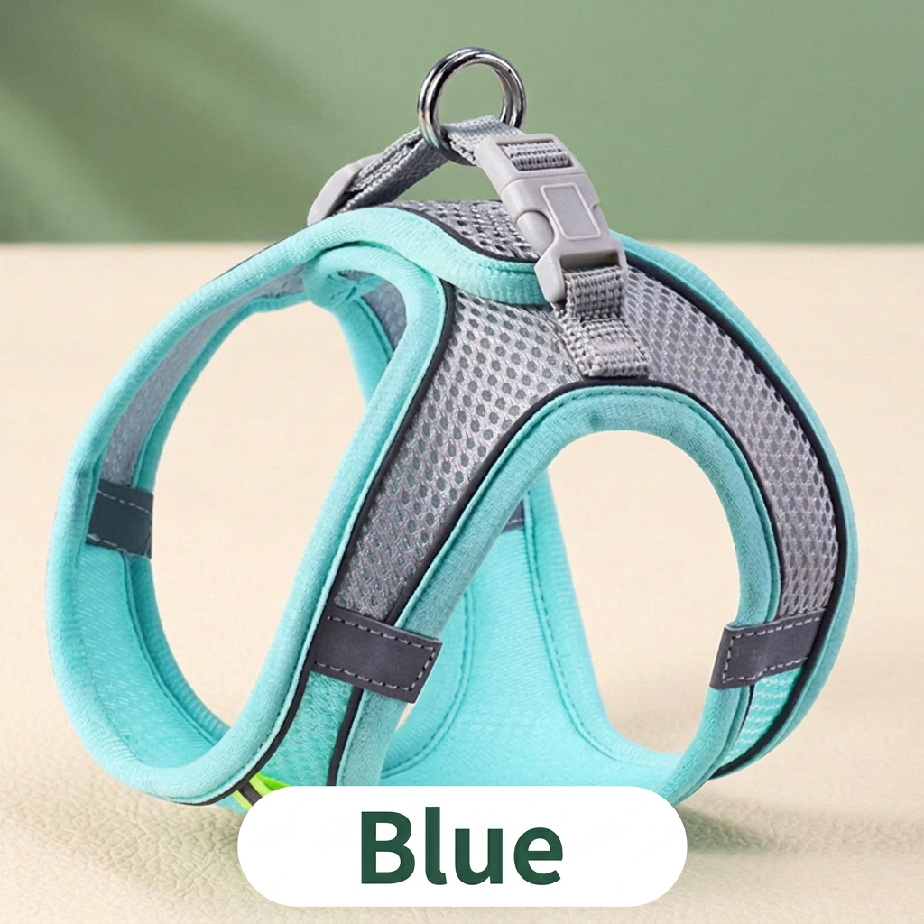 Reflective Mesh Pet Harness & Leash Set