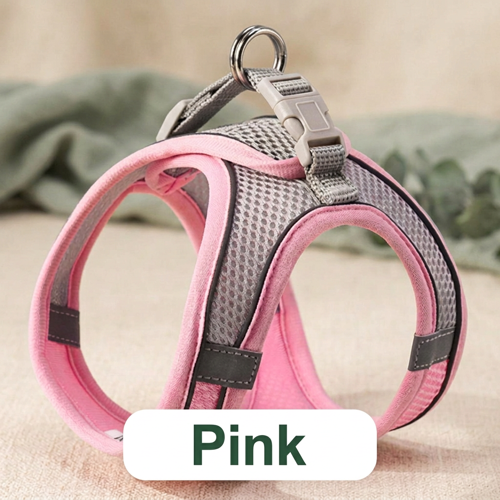 Reflective Mesh Pet Harness & Leash Set